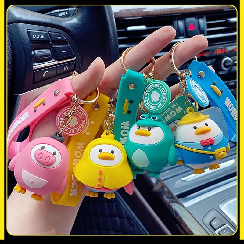 Porte Clés Canard Dinosaure
