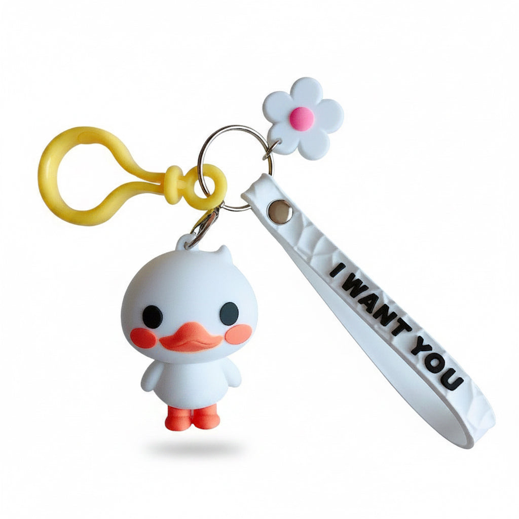 Kawaii Duck Keychain