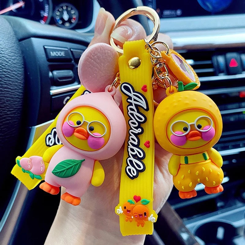 Fishing Duck Keychain