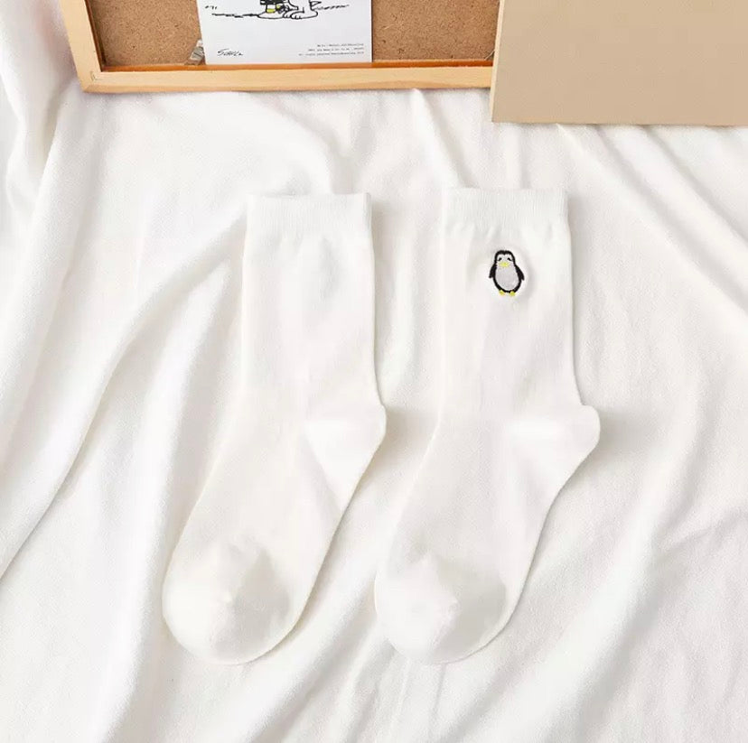 Pinguin-Emoji-Socken