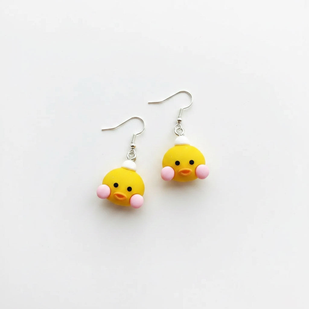 Boucles d'Oreilles Canard Kawaii