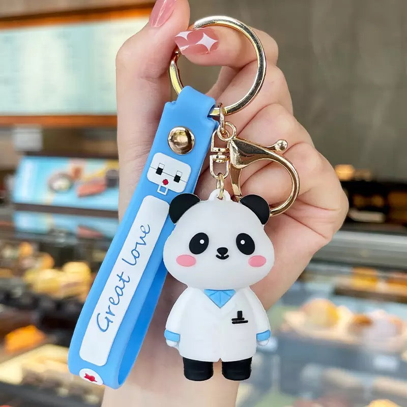 Porte Clés Panda Docteur