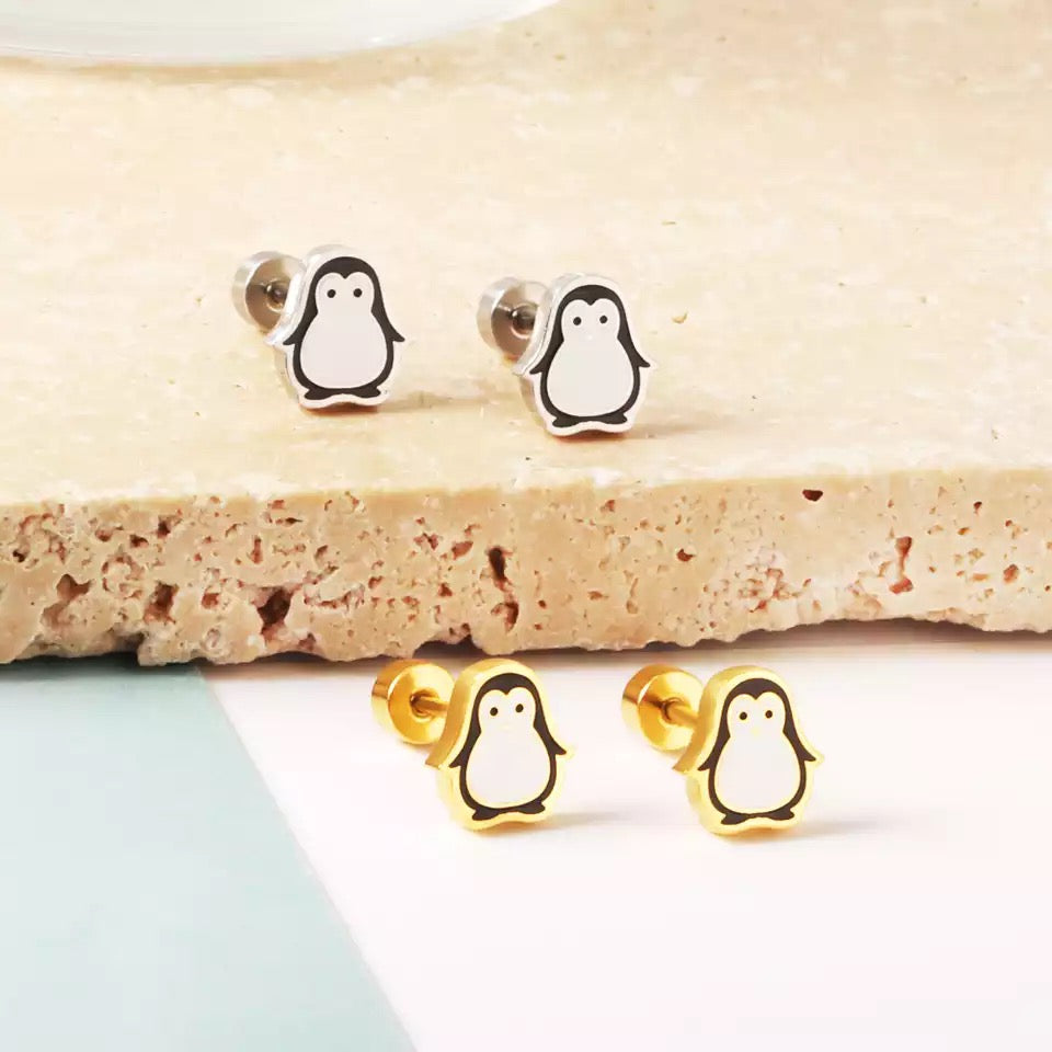 Penguin Earrings