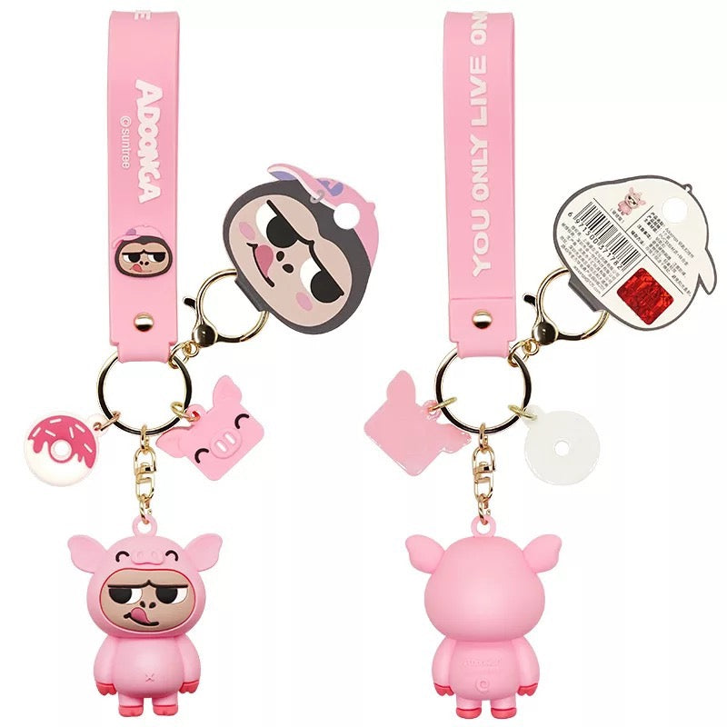 Porte clés Singe Cochon