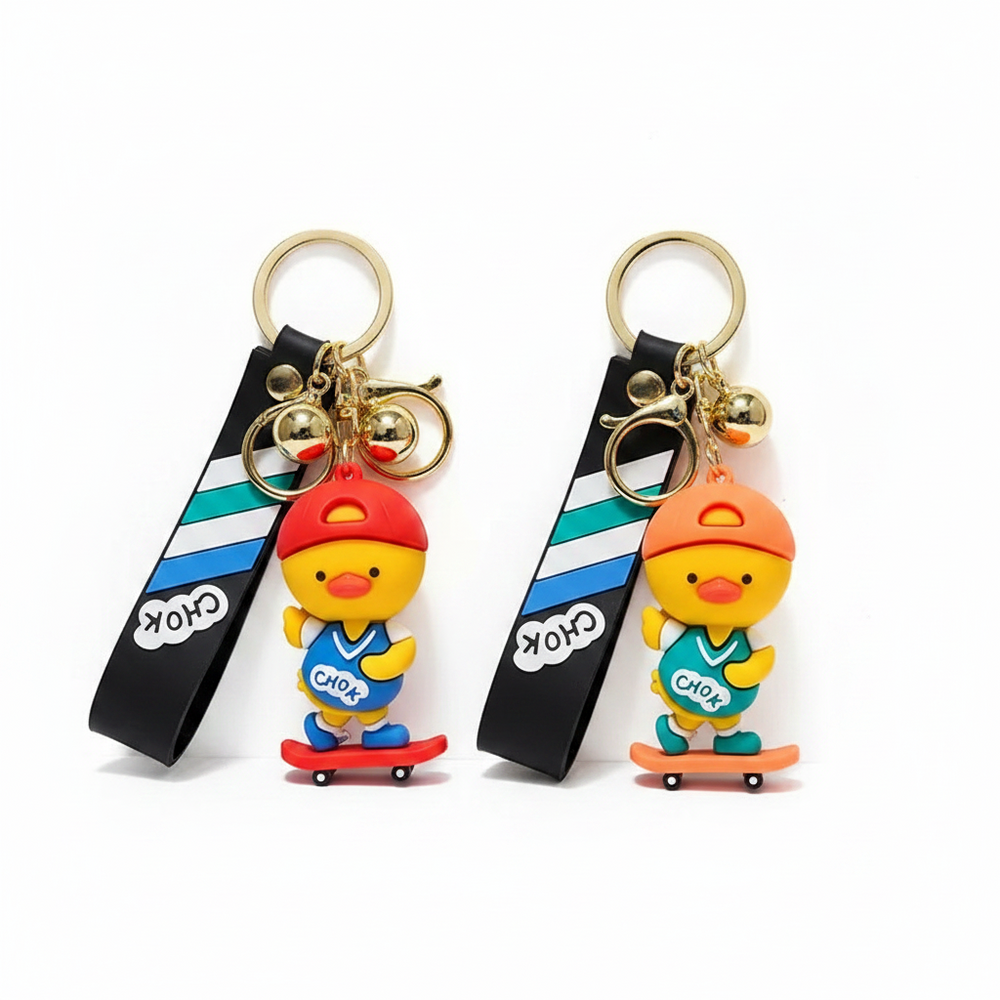 Porte-clés Canard Skateur