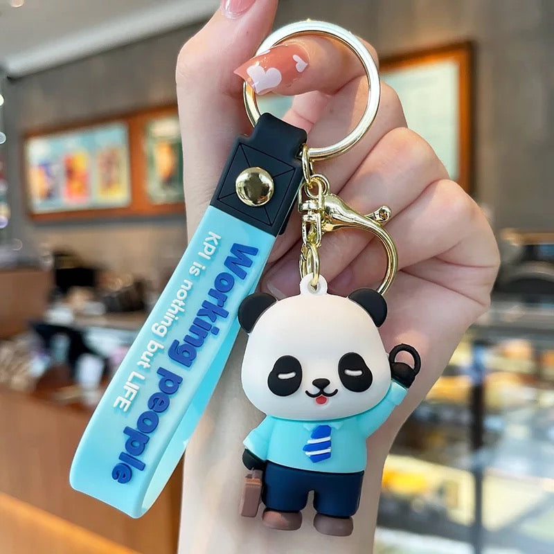 Porte Clés Panda Business Man