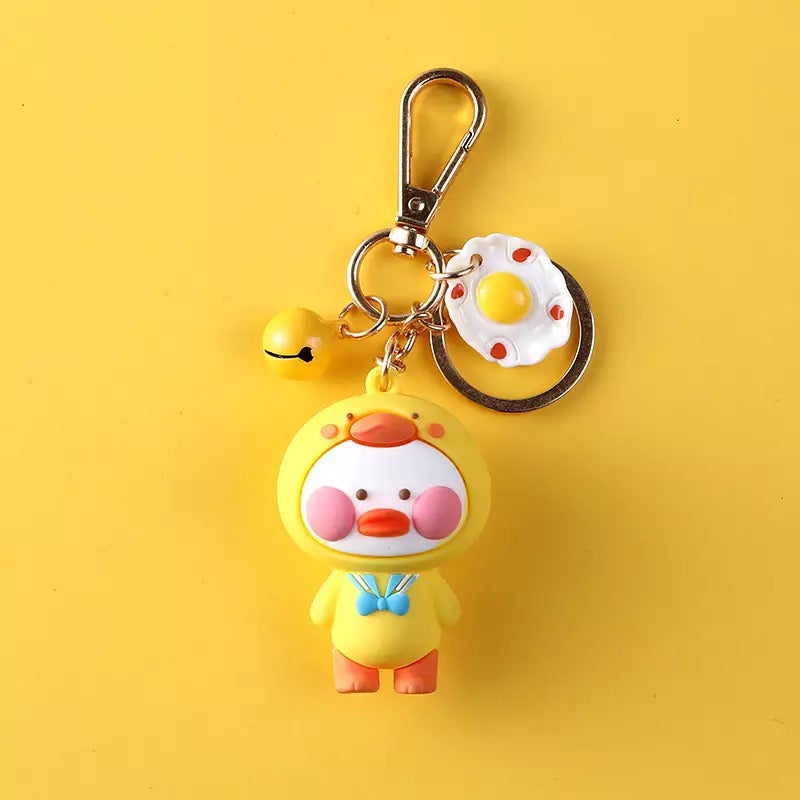 Large Kawaii Disguised Duck Keychain