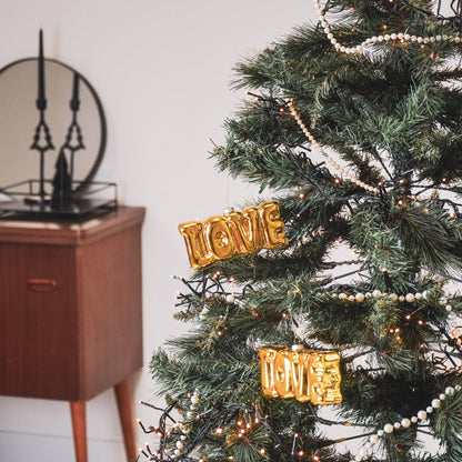 Boule de Noël FUCK Doré
