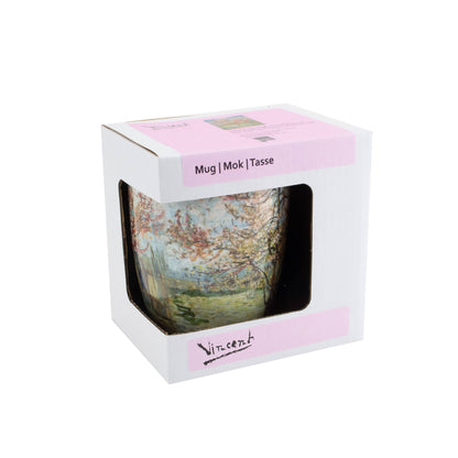 Mug in the box, Kroller Muller, Van Gogh, Peach Blossom