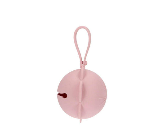 Pink Flower Silicone Soother Holder