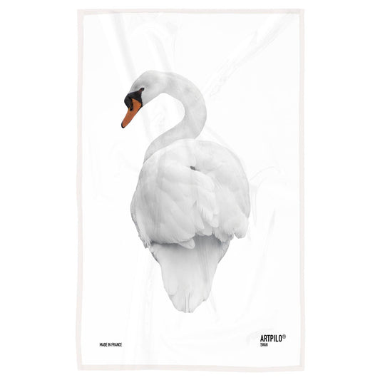 White Swan Tea Towel
