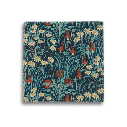 Sous-verre en céramique ACS Walter Crane - Fleurs des prés