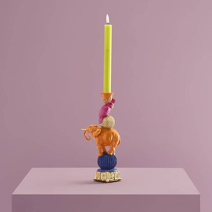 Orange elephant chandelier