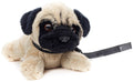 Peluche Pug Plushie (avec Laisse) - 21 cm (Longueur)