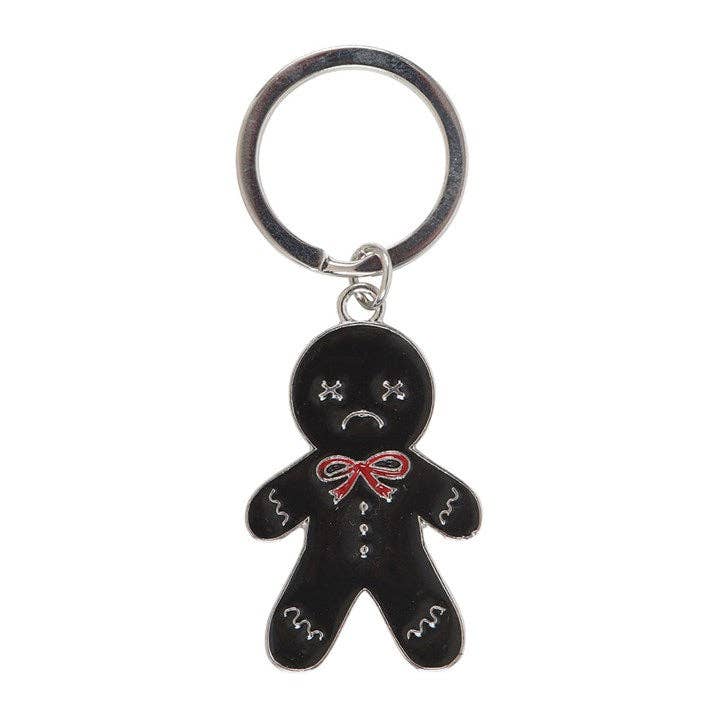 Spooky Gingerbread Gothic Christmas Keychain