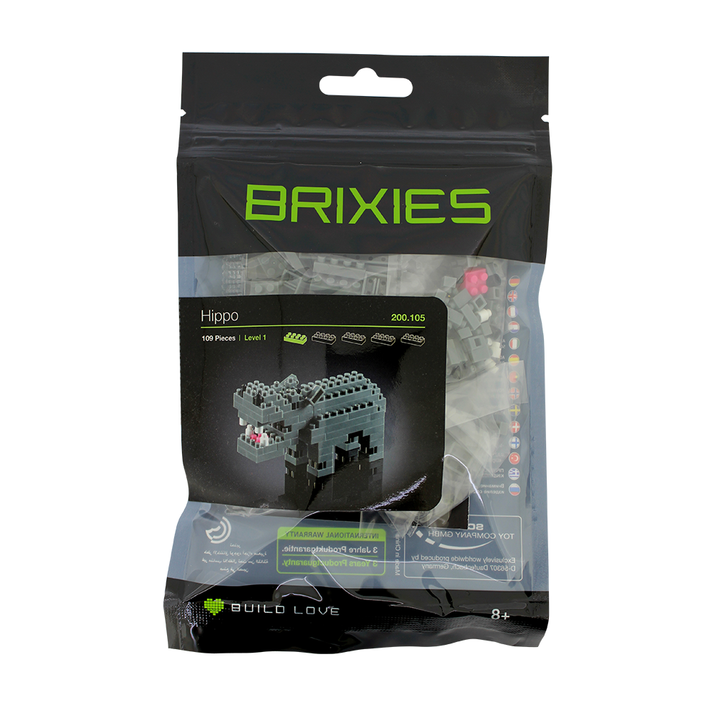 BRIXIES hippopotamus