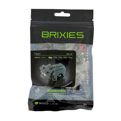 BRIXIES hippopotamus