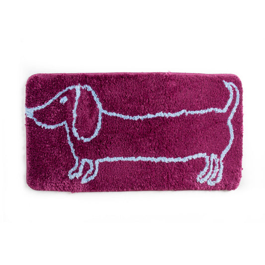 Tapis de Bain Violet avec Teckel Helio Ferretti Helio Ferretti Vue 1