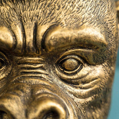 Kong monkey head, gold