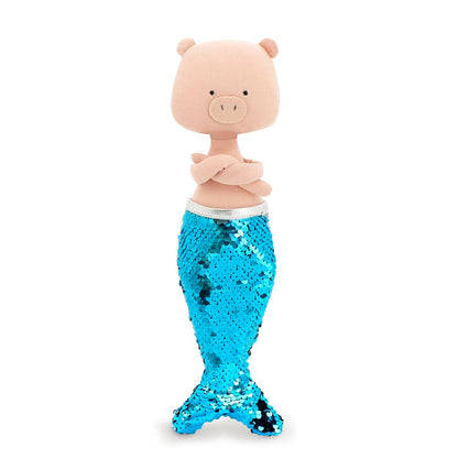 Cotton soft toy, Nicky the pig: Mermaid-29cm-3+