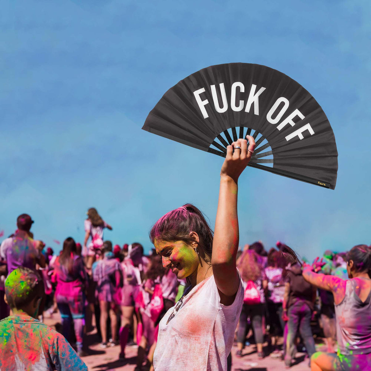 XXL fan "Fuck off"