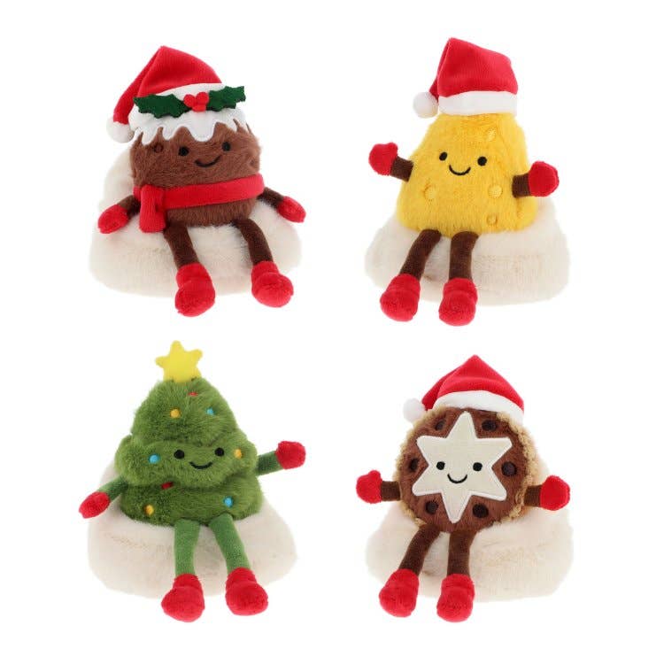Peluche festive Cosy Season Keeleco 18 cm – 4 modèles