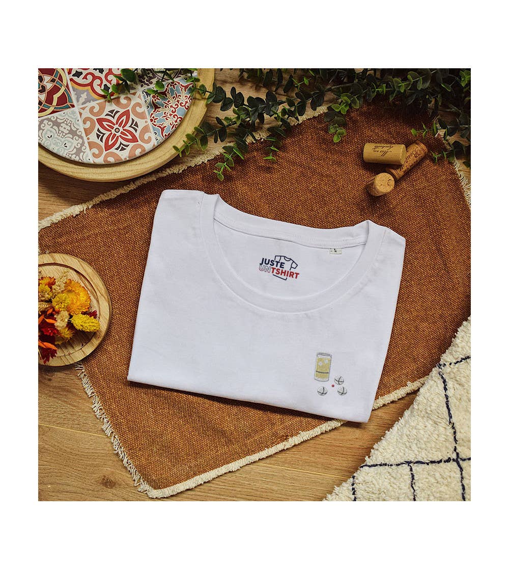T-shirt Brodé Pastis Pétanque