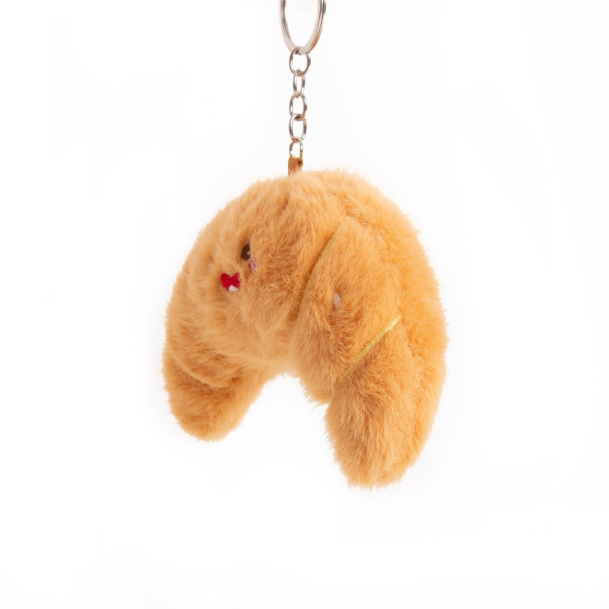 Plush Crescent Keychain