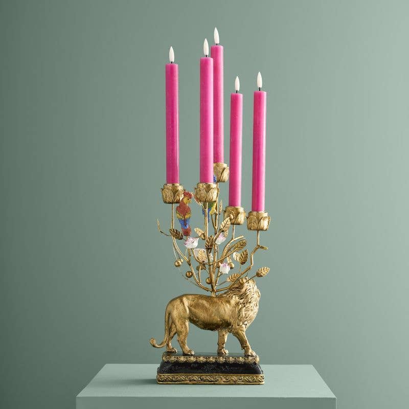 Lion Chandelier, Poly/Metal, 20 x 15 x 37 cm