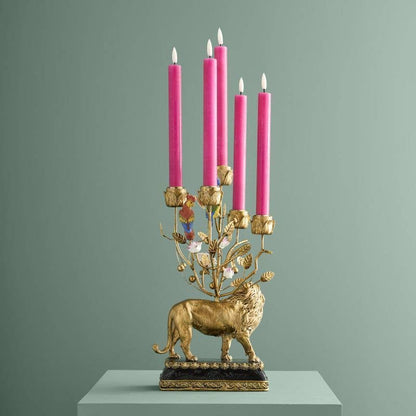 Lion Chandelier, Poly/Metal, 20 x 15 x 37 cm