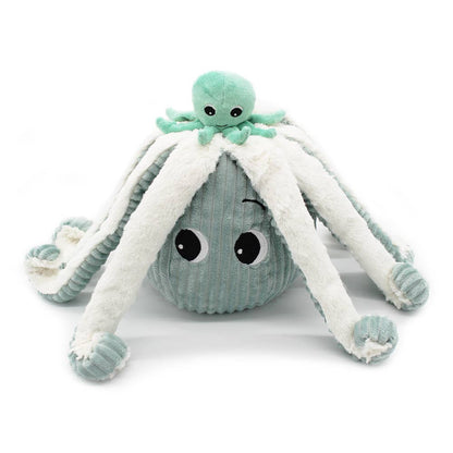 Peluche Ptipotos Maman et Bébé Poulpe - Menthe