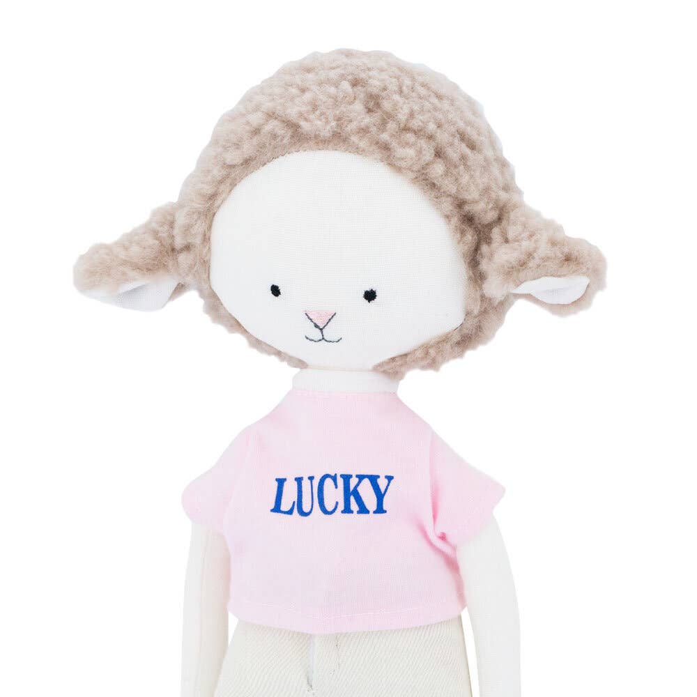 GIFT SET: Zoe the Sheep plush toy with jeans + Mermaid tail