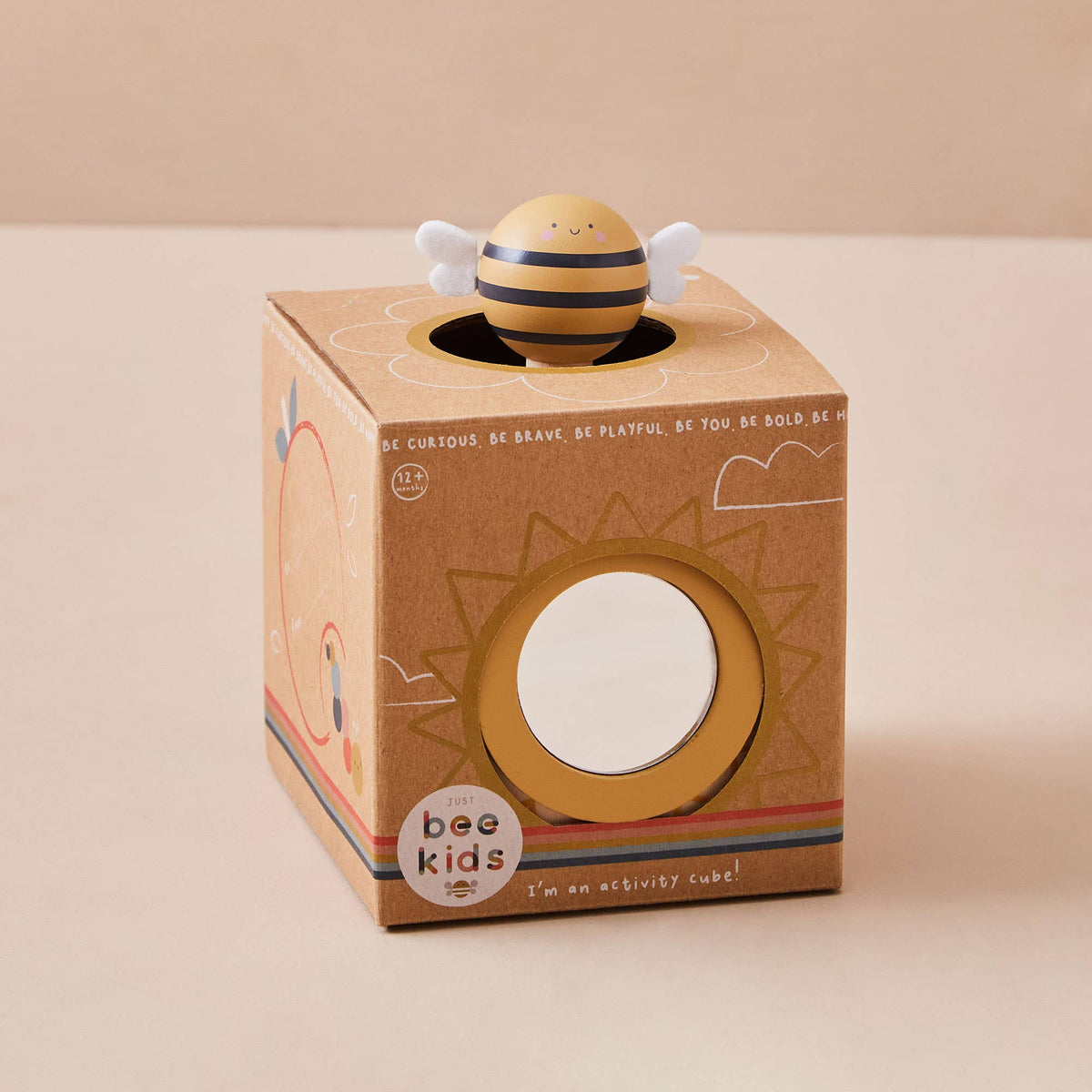 Articolo per bambini: Mini cubo di attività in legno