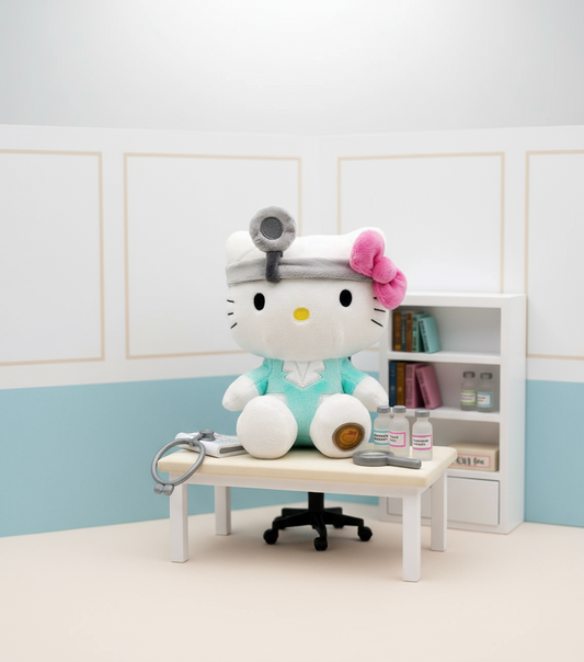 Peluche Hello Kitty Docteur