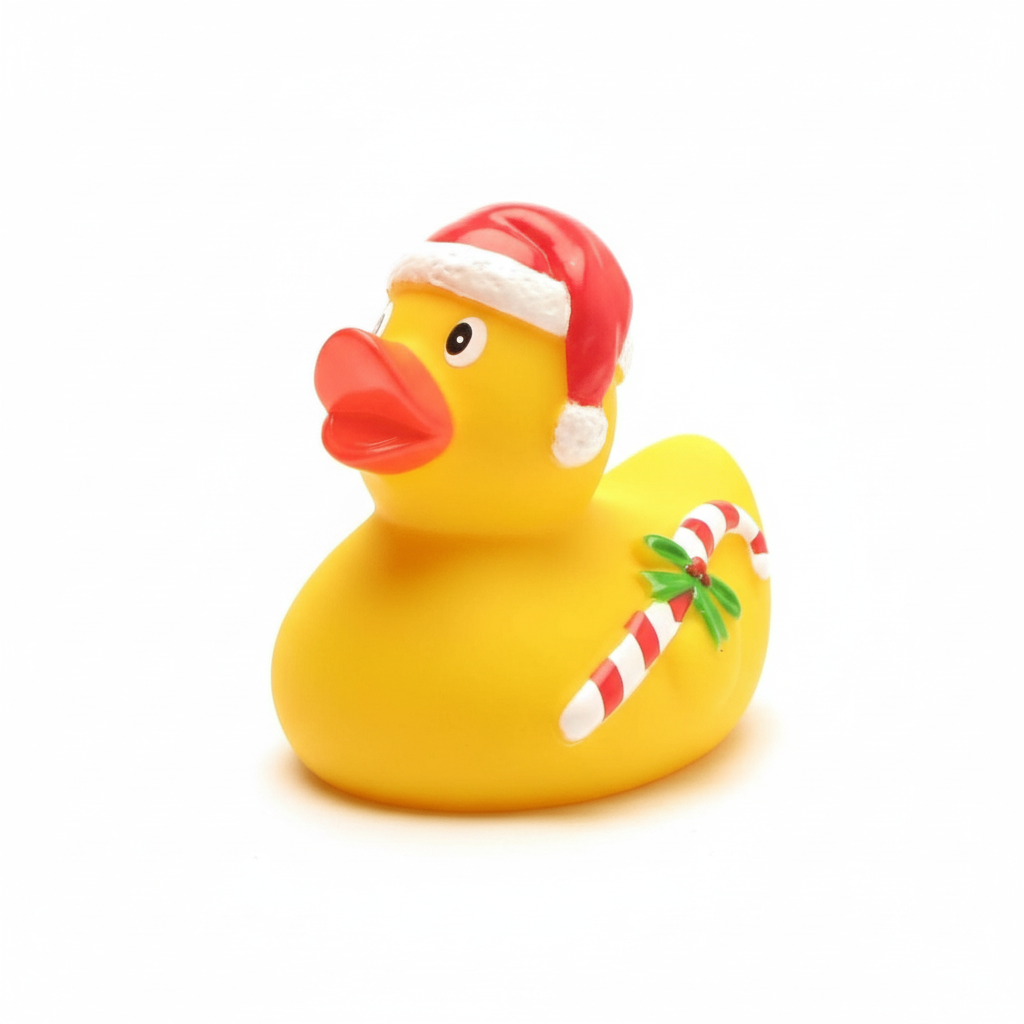 Canard Noël avec canne à sucre
