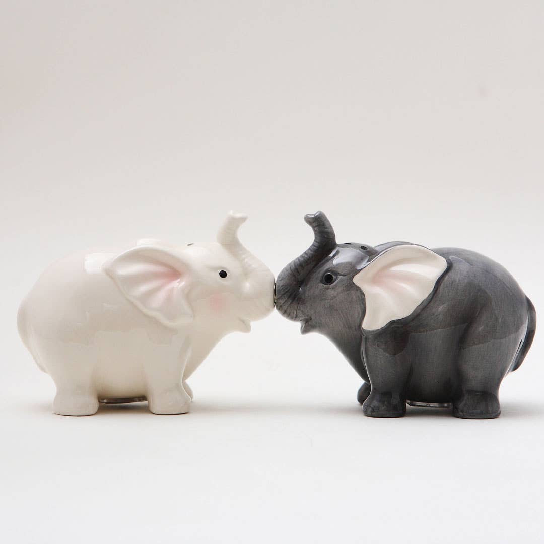 Salière et poivrière Éléphants