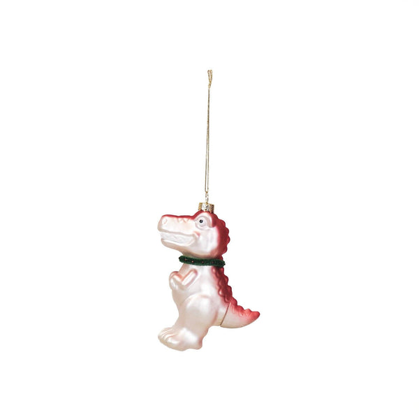 White Dinosaur Christmas Ball
