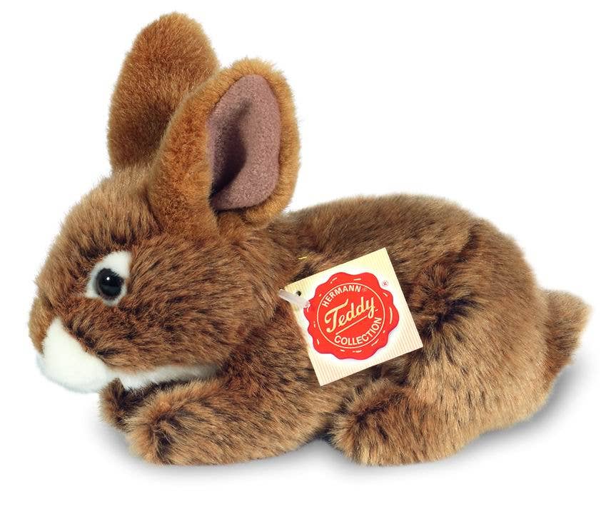 Peluche Lapin assis marron