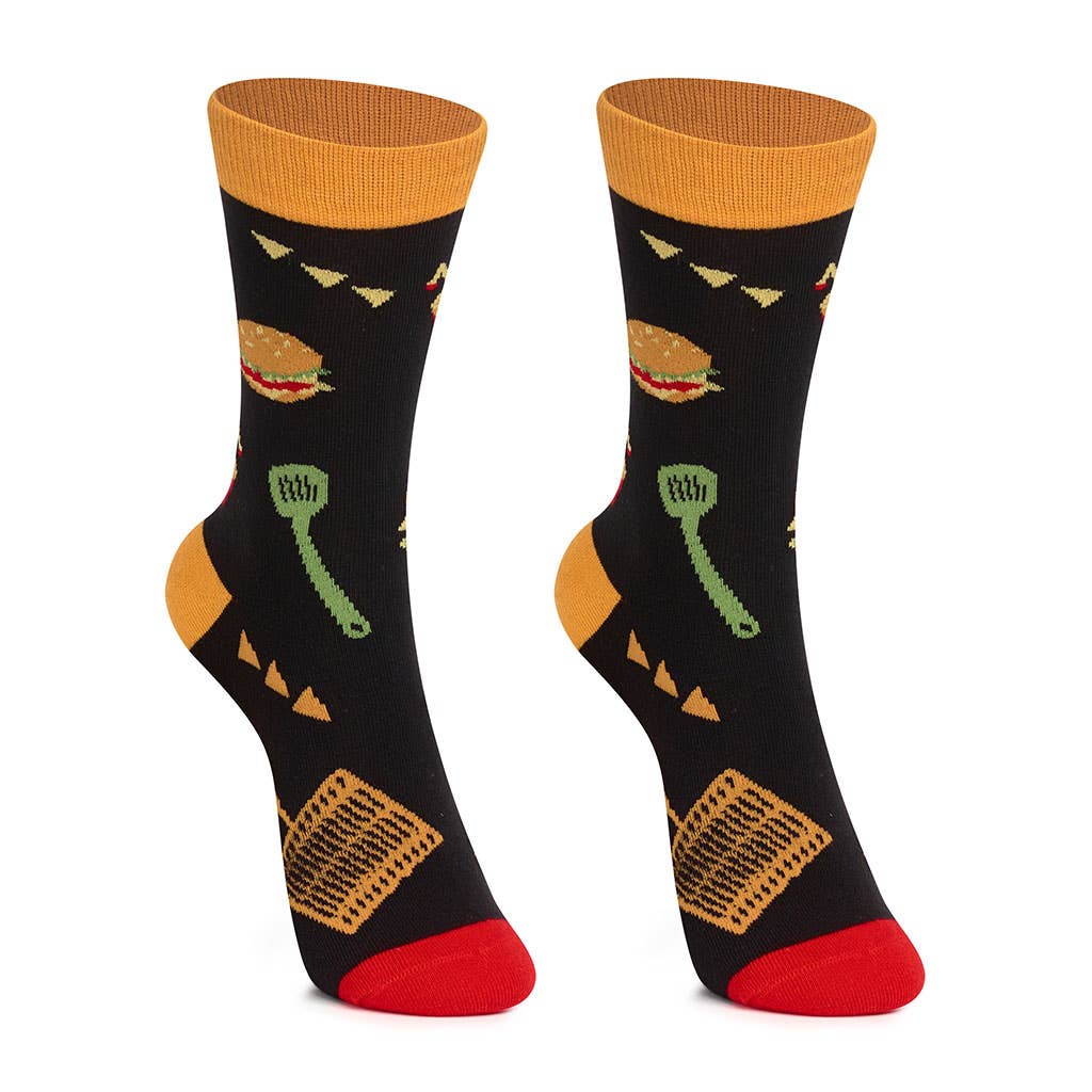 Children's socks in cotton, durable and fun. Burger