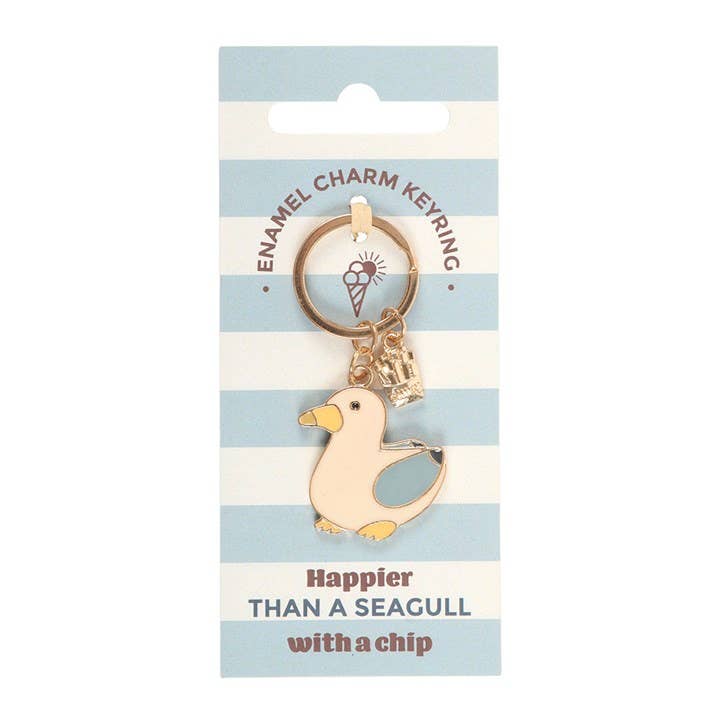 Seagull and French Fries Keychain
