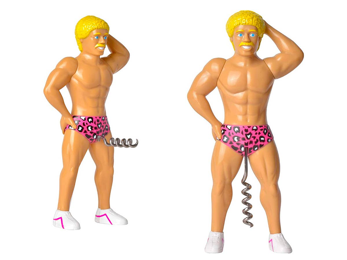 Humorous blond man bottle opener