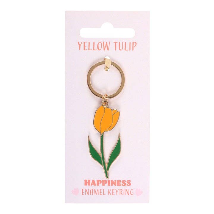 Yellow Tulip Keychain