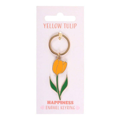 Yellow Tulip Keychain
