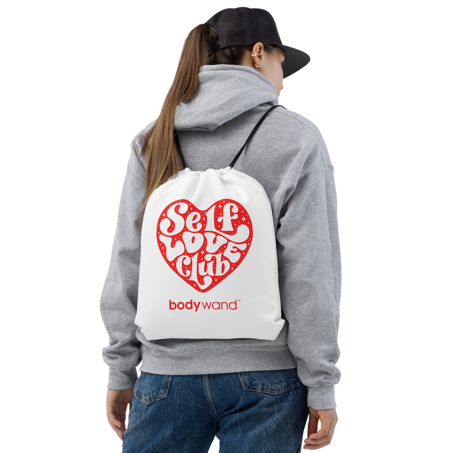 Self Love Club Drawstring Bag
