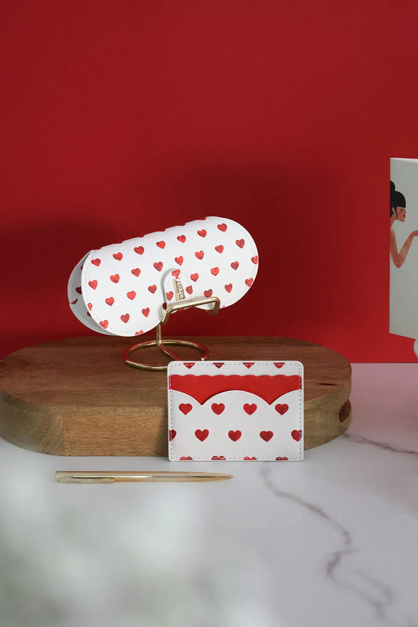 Red hearts - Clip Case