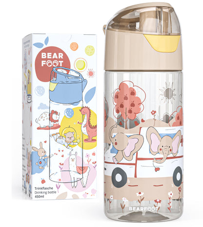 Kids' Water Bottle, Lightweight Water Bottle - Elephants