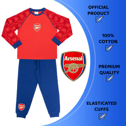 Arsenal F.C. Personalised Pyjamas Red