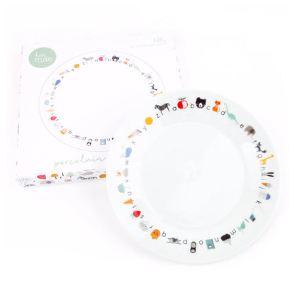 Assiette en Porcelaine Alphabet avec Ventouse – vue produit 4
