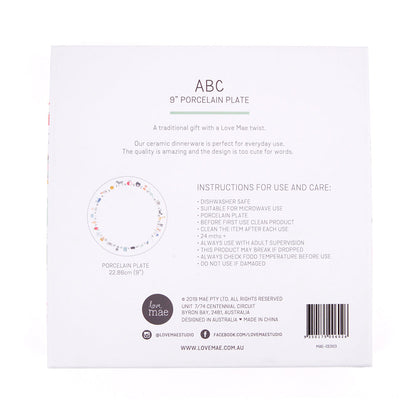Assiette en Porcelaine Alphabet avec Ventouse – vue produit 6