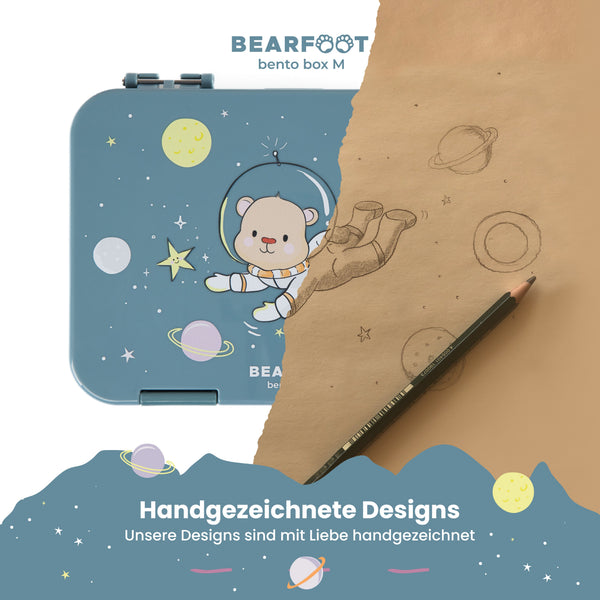 Kids' lunchbox with compartments, bento box - Bear